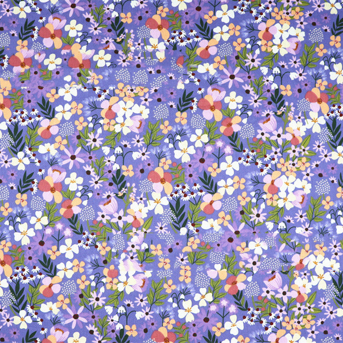 Botanical Floral Floral Print Twill Cotton Fabric