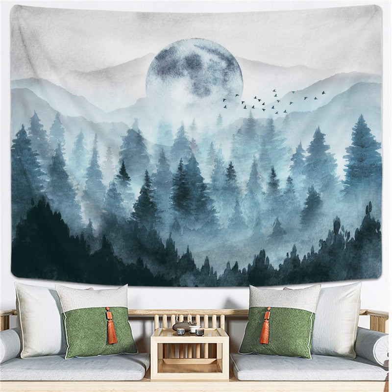 Decorative Home Botanical Print Tapestry Fabric