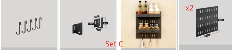Kitchen Storage Rack Hole Plate