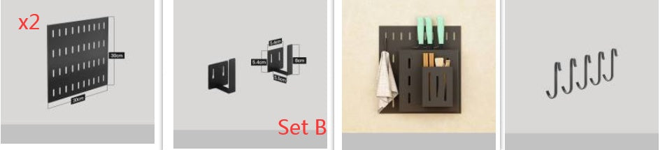 Kitchen Storage Rack Hole Plate