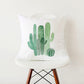 Green Botanical Print Stylish White Pillowcase