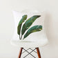 Green Botanical Print Stylish White Pillowcase