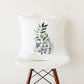Green Botanical Print Stylish White Pillowcase