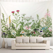 Home Botanical Tapestry Background Decorative Fabric